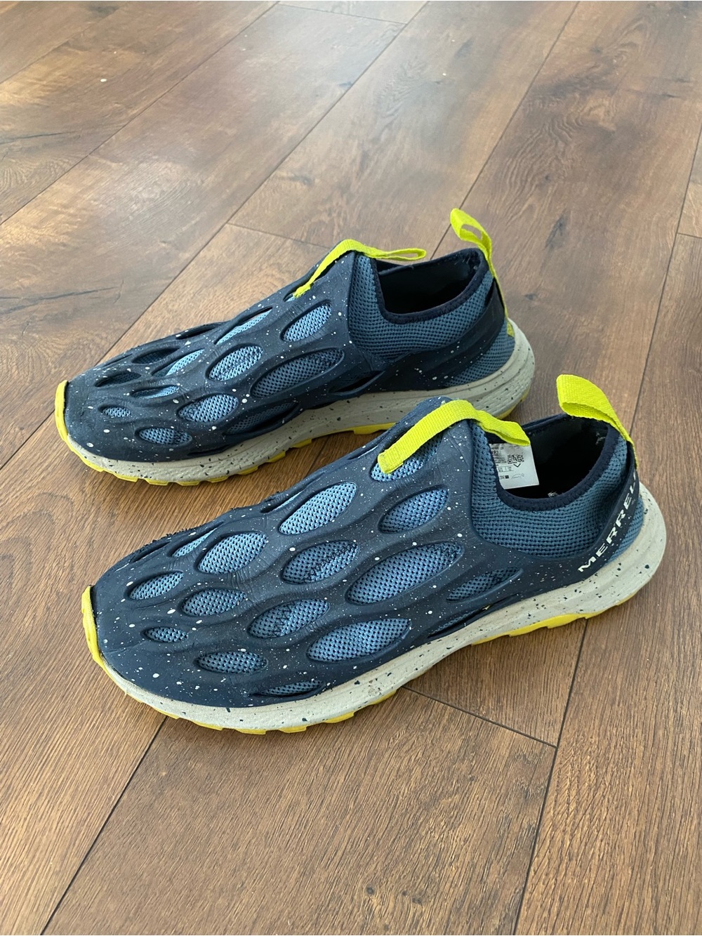 Merrell Hydro Runner Slip-On Water Trail Shoes Blue Yellow Men’s 12
